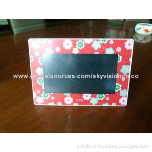 Digital photo frame with color-full panel with cartoon panel